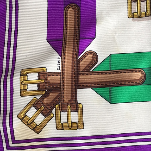 Hermès Belt Print 90 cm Silk Scarf - Picture 3 of 8